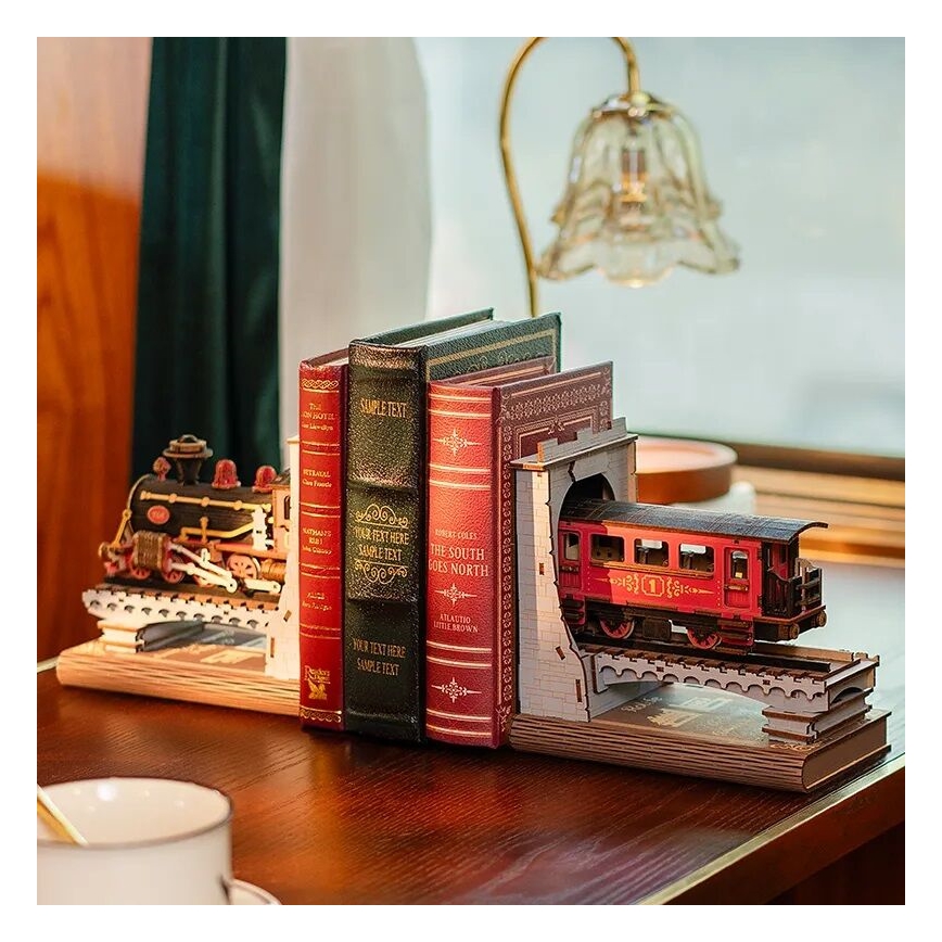 RoboTime - 3D головоломка Підставка для книг Історичний паровоз