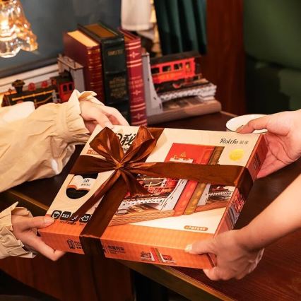 RoboTime - 3D головоломка Підставка для книг Історичний паровоз