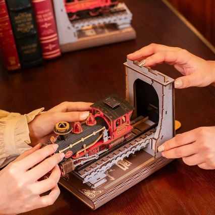 RoboTime - 3D головоломка Підставка для книг Історичний паровоз