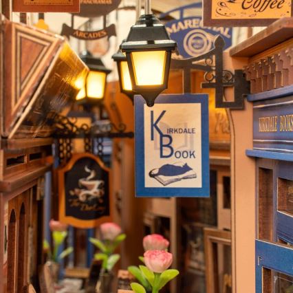 RoboTime - 3D пазл LED Подставка для книг Встреча в книжном проходе 2xAAA