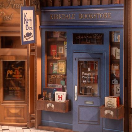 RoboTime - 3D пазл LED Подставка для книг Встреча в книжном проходе 2xAAA