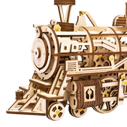 RoboTime - Деревянная механическая 3D-головоломка Паровоз