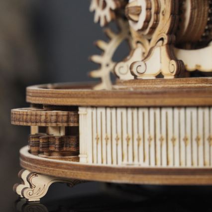 RoboTime - Деревянная механическая 3D-головоломка Светящийся глобус