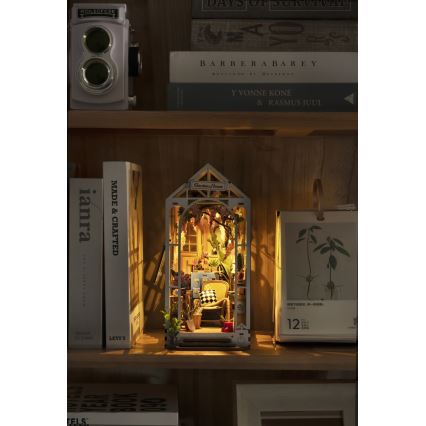 RoboTime - LED Підставка для книг Garden house 3D puzzle 2xAAA