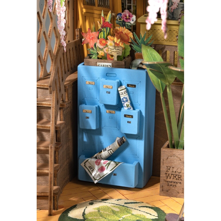 RoboTime - LED Підставка для книг Garden house 3D puzzle 2xAAA