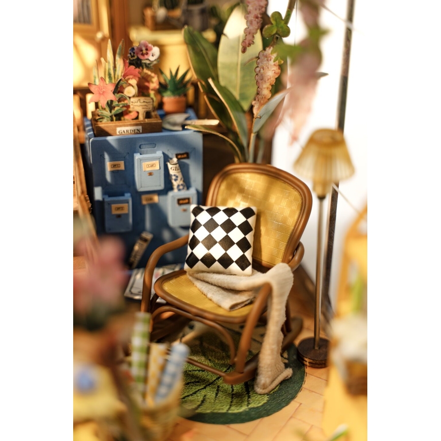 RoboTime - LED Підставка для книг Garden house 3D puzzle 2xAAA