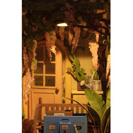 RoboTime - LED Підставка для книг Garden house 3D puzzle 2xAAA