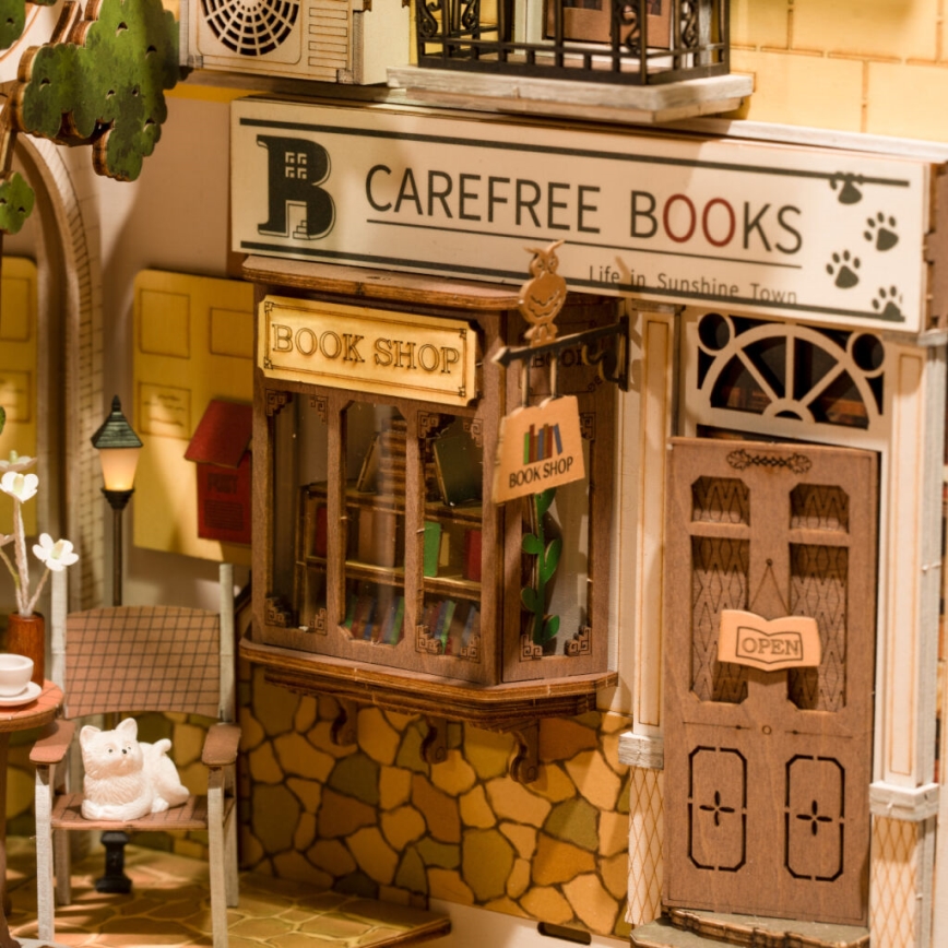 RoboTime - LED Підставка для книг Сонячне містечко 2xAAA