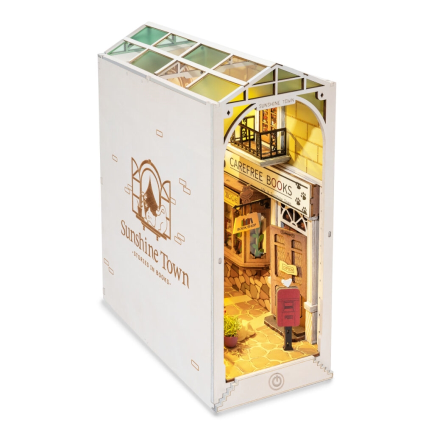 RoboTime - LED Підставка для книг Сонячне містечко 2xAAA