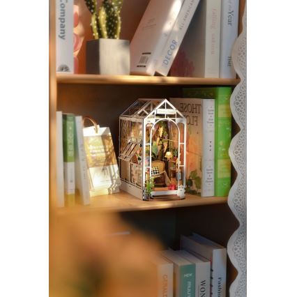 RoboTime - Светодиодная подставка для книг Садовый дом 3D-головоломка 2xAAA