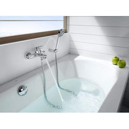 Roca A5A0209C00 - Ванна змішувач L20 блискучий хром