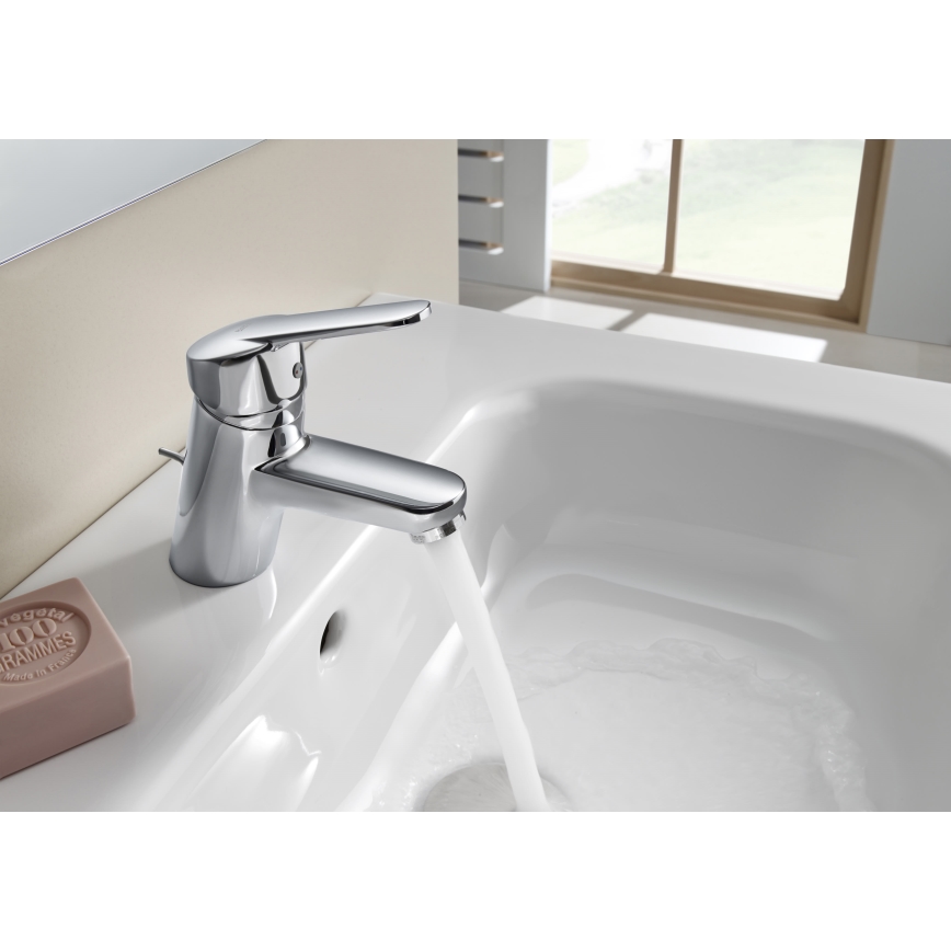 Roca A5A3125C00 - Смеситель для умывальника VICTORIA 11,7 см блестящий хром