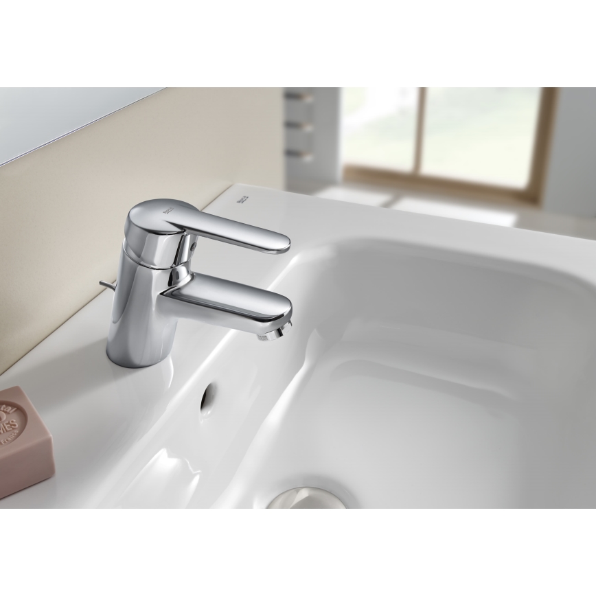 Roca A5A3125C00 - Смеситель для умывальника VICTORIA 11,7 см блестящий хром