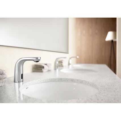 Roca A5A5509C00 - Бесконтактный смеситель для раковины L20 230V полированный хром
