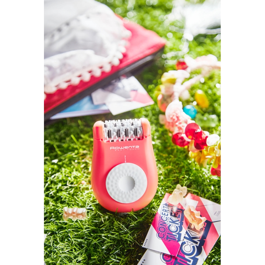 Rowenta - Епілятор EASY TOUCH 230V рожевий