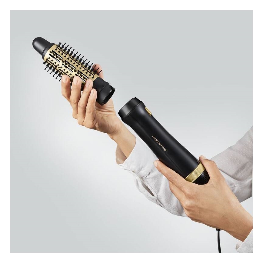 Rowenta - Фен-щітка EXPRESS STYLE 800 Вт/230 В чорний/золотий