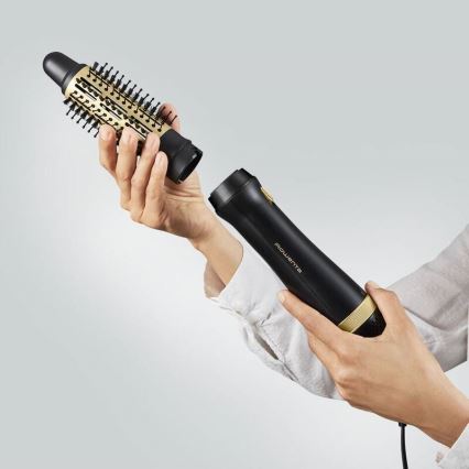 Rowenta - Фен-щітка EXPRESS STYLE 800 Вт/230 В чорний/золотий