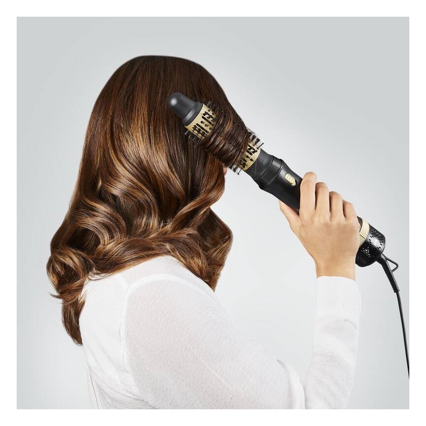 Rowenta - Фен-щітка EXPRESS STYLE 800 Вт/230 В чорний/золотий