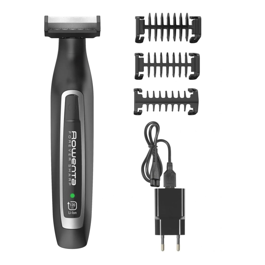 Rowenta - Машинка для стрижки волосся FOREVER SHARP 3в1 чорний 650 mAh