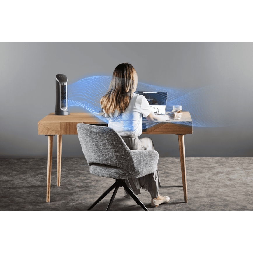 Rowenta - Напольный вентилятор EOLE COMPACT 30 Вт/230 В черный
