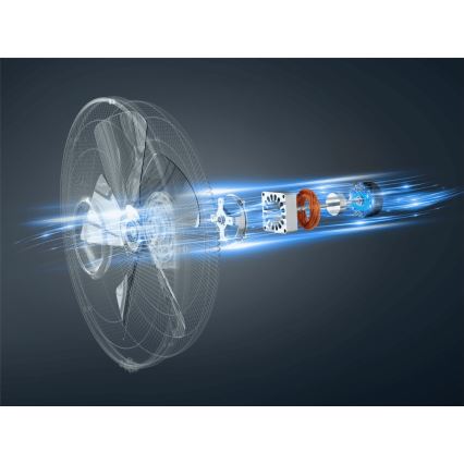 Rowenta - Напольный вентилятор TURBO SILENCE 55W/230V 147 см белый + дистанционное управление