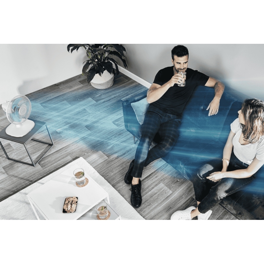 Rowenta - Настольный вентилятор ESSENTIAL 28W/230V диаметр 25 см белый