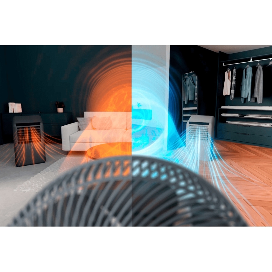 Rowenta - Настольный вентилятор TURBO SWIFT COMPACT 230В синий + дистанционное управление
