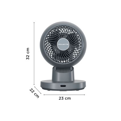 Rowenta - Настольный вентилятор TURBO SWIFT COMPACT 230V синий + дистанционное управление