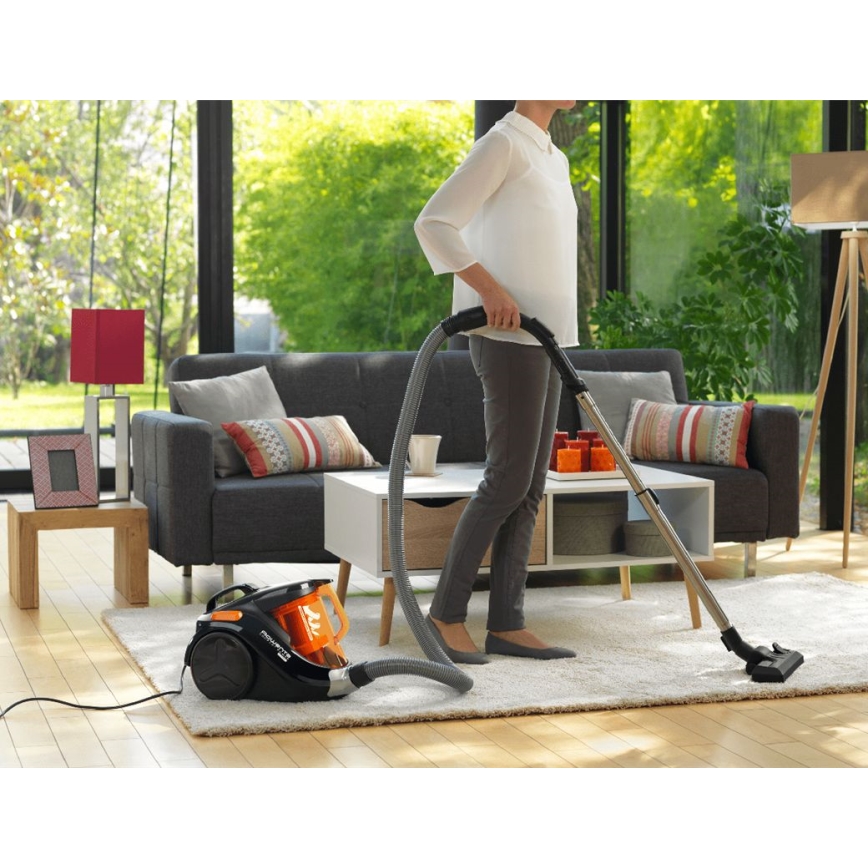 Rowenta - Пилосос без мішка COMPACT POWER 1,5л 750W/230V чорний/помаранчевий