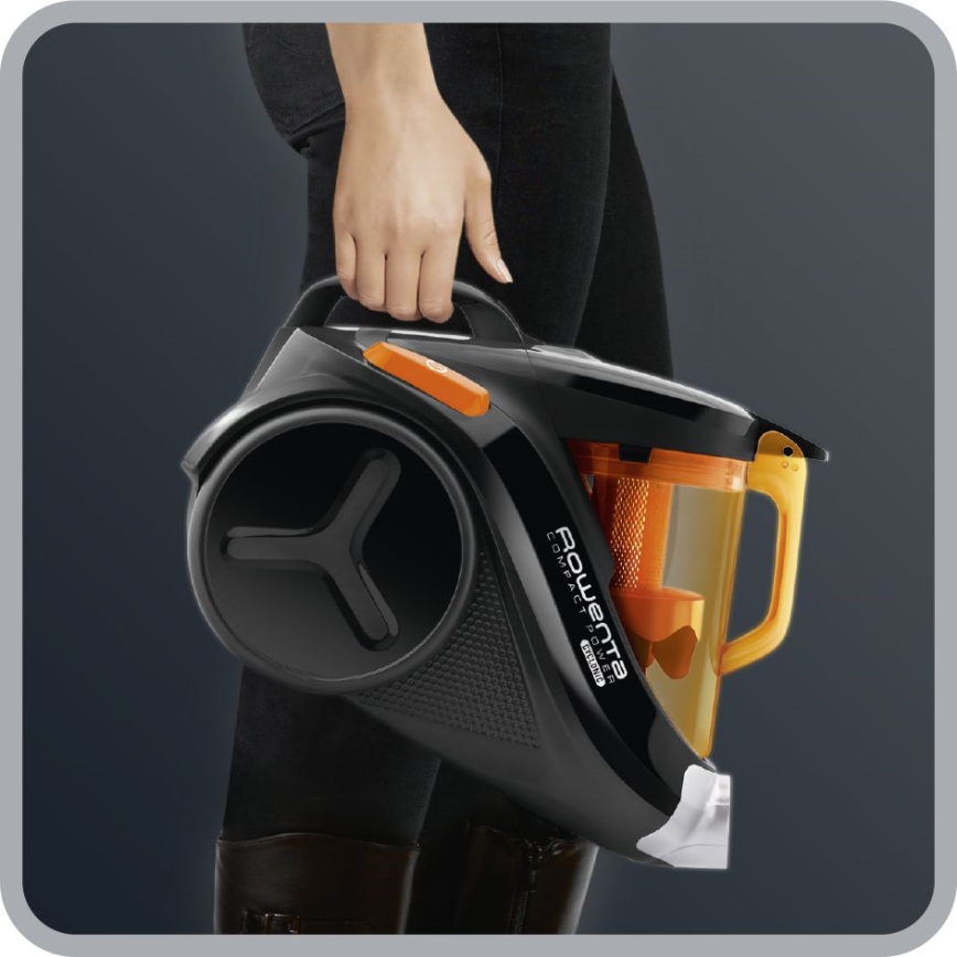 Rowenta - Пилосос без мішка COMPACT POWER 1,5л 750W/230V чорний/помаранчевий