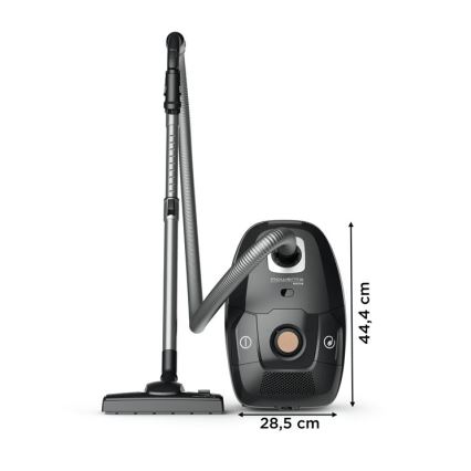 Rowenta - Пилосос з мішком для збору пилу GREEN FORCE EFFITECH ECO TOTAL CLEAN 400W/230V чорний