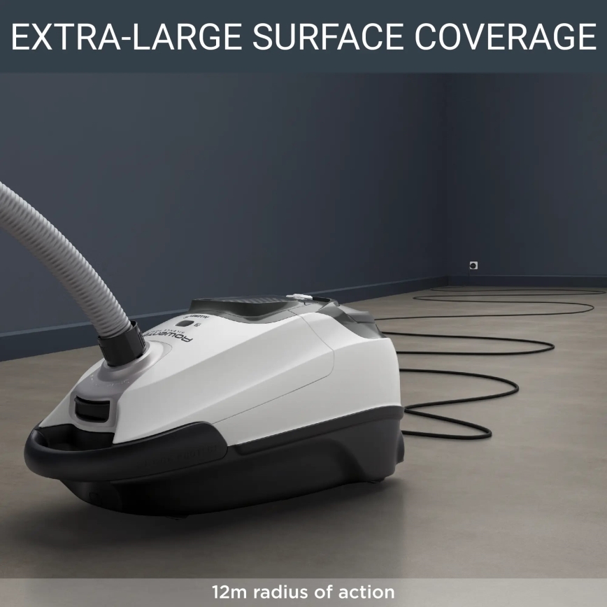 Rowenta - Пилосос з мішком для збору пилу SILENCE FORCE ALLERGY+ 4,5l 400W/230V чорний/білий