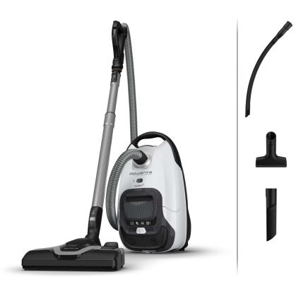 Rowenta - Пилосос з мішком для збору пилу SILENCE FORCE ALLERGY+ 4,5l 400W/230V чорний/білий