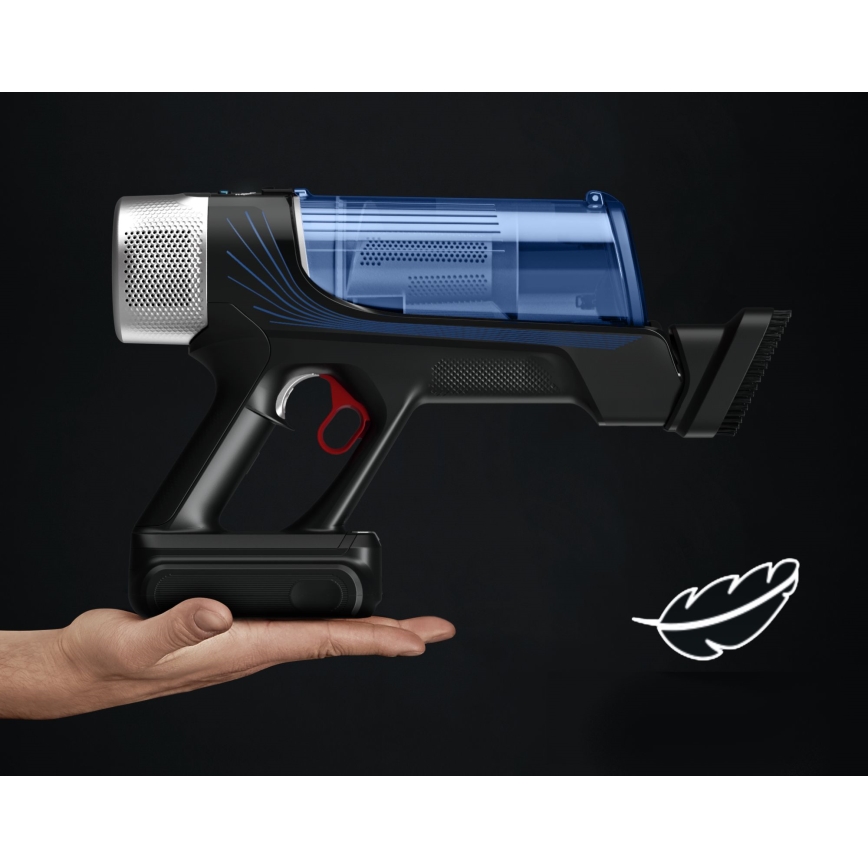 Rowenta - Пылесос без мешка со шваброй X-FORCE FLEX ANIMAL AQUA AUTO 4в1 250W/25,2V 2500 mAh черный/синий