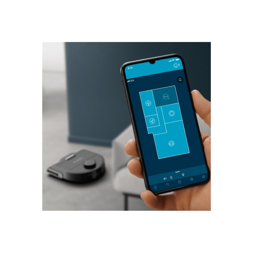 Rowenta - Розумний робот-пилосос зі шваброю X-PLORER S240+ AI Animal & Allergy Wi-Fi 5200 mAh