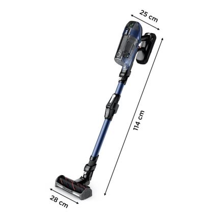 Rowenta - Стрижневий пилосос зі шваброю X-FORCE FLEX ANIMAL AQUA AUTO 3в1 480W/32,4V 2500 mAh синій