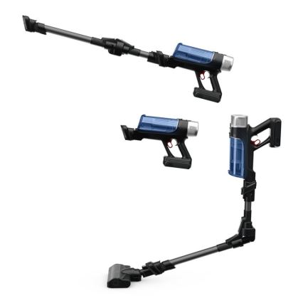 Rowenta - Стрижневий пилосос зі шваброю X-FORCE FLEX ANIMAL AQUA AUTO 4в1 250W/25,2V 2500 mAh чорний/синій