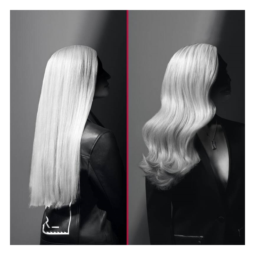 Rowenta - Вирівнювач для волосся KARL LAGERFELD OPTILISS чорний