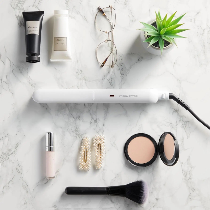 Rowenta - Вирівнювач для волосся OPTILISS білий