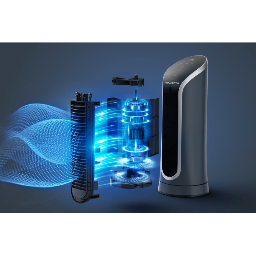 Rowenta - Колонный вентилятор EOLE COMPACT 30W/230V черный