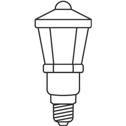 Рождественская гирлянда 7,7 м LANTERN 12xE10/230V белая Сделано в Европе