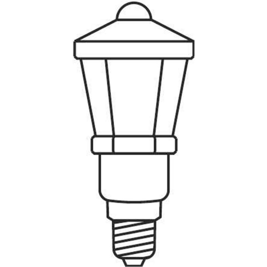 Рождественская гирлянда 7,7 м LANTERN 12xE10/230V белая Сделано в Европе