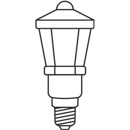 Рождественская гирлянда LANTERN 12xE10/10,7 м теплый белый, Сделано в Чехии