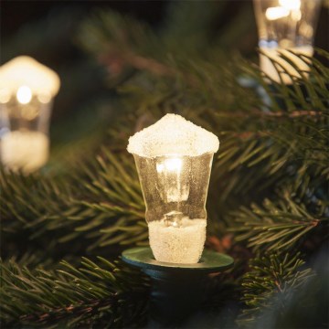 Рождественская гирлянда LANTERN 12xE10/10,7 м теплый белый, Сделано в Чехии