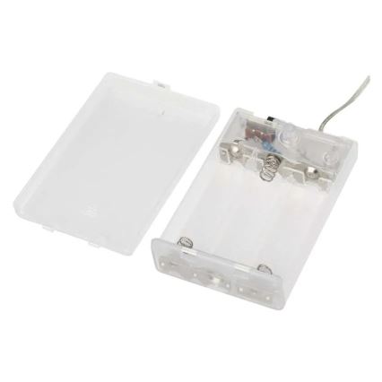 Рождественская LED-гирлянда, 40 светодиодов, питание от 3×AA, длина 1,5 м, тёплый белый свет