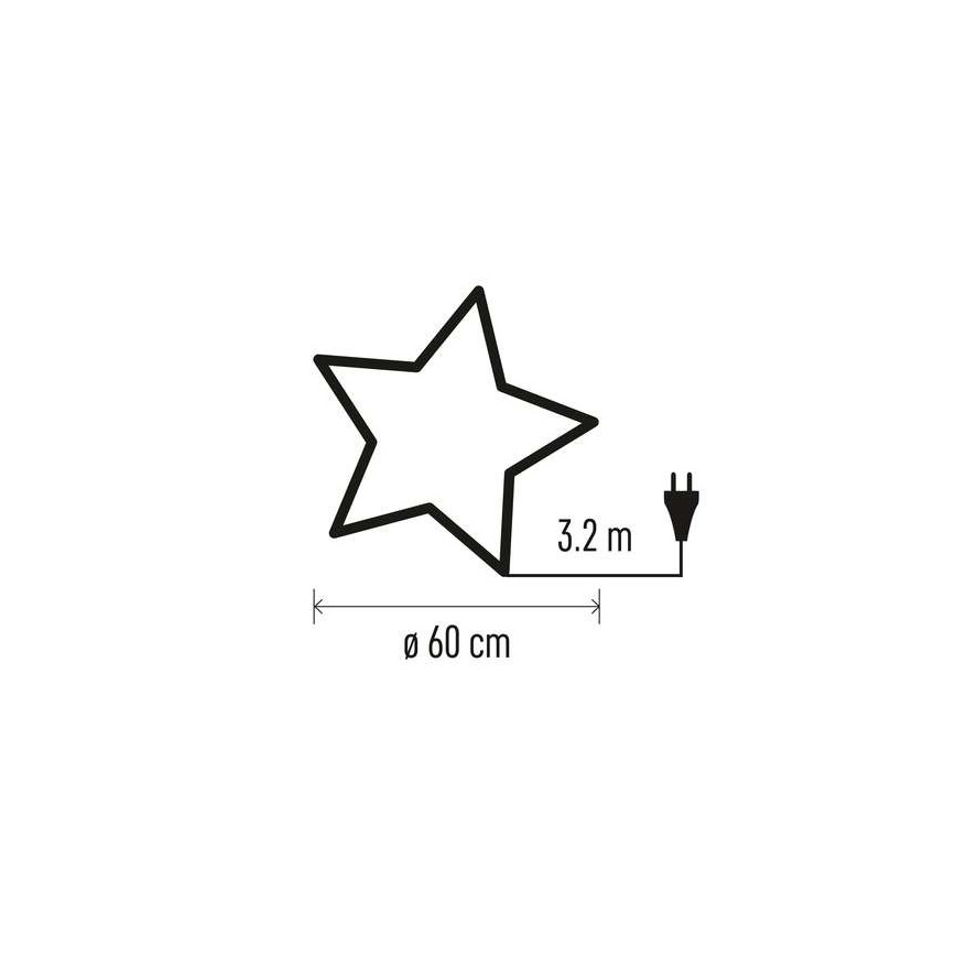 Рождественское украшение 1xE14/25W/230V ⌀ 60 см золотое