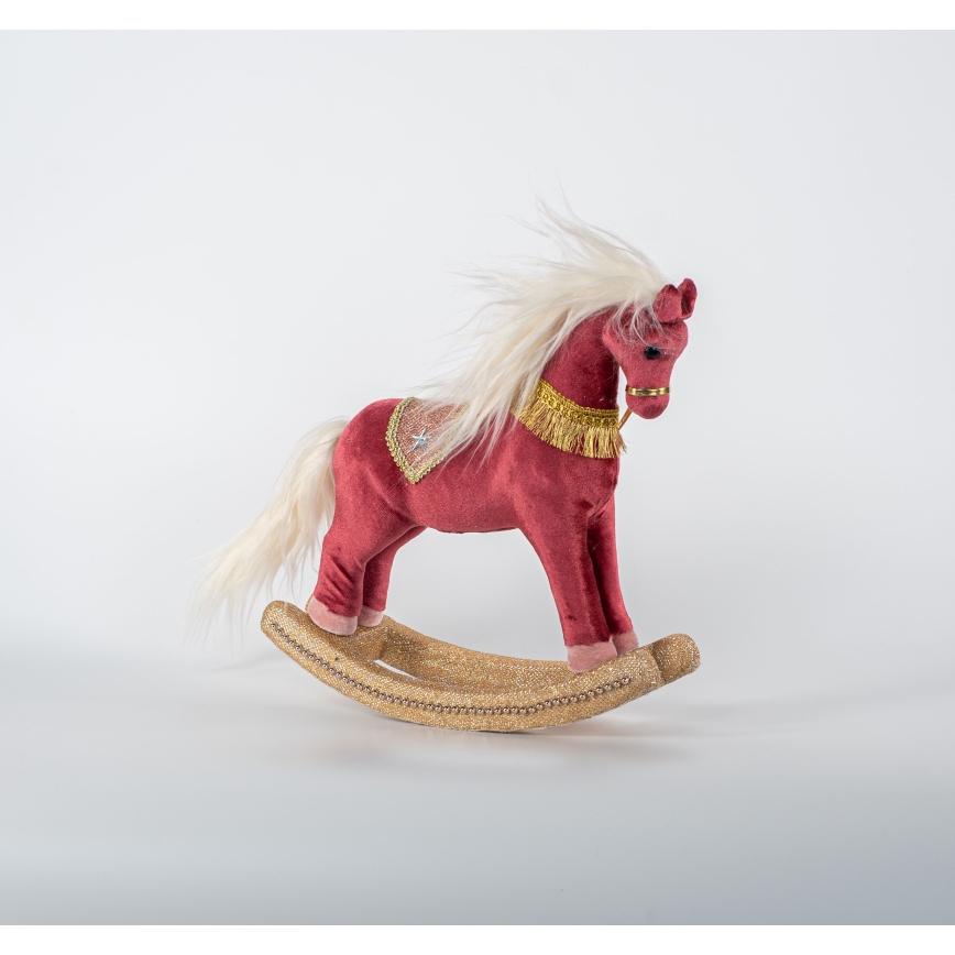 Рождественское украшение 31 см лошадка-качалка