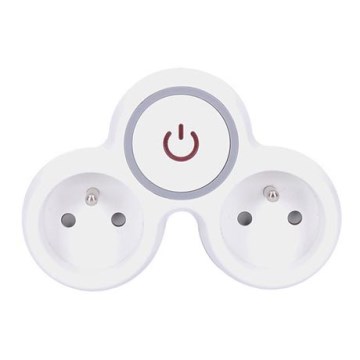 Розетка-розгалужувач 2x10A/230V