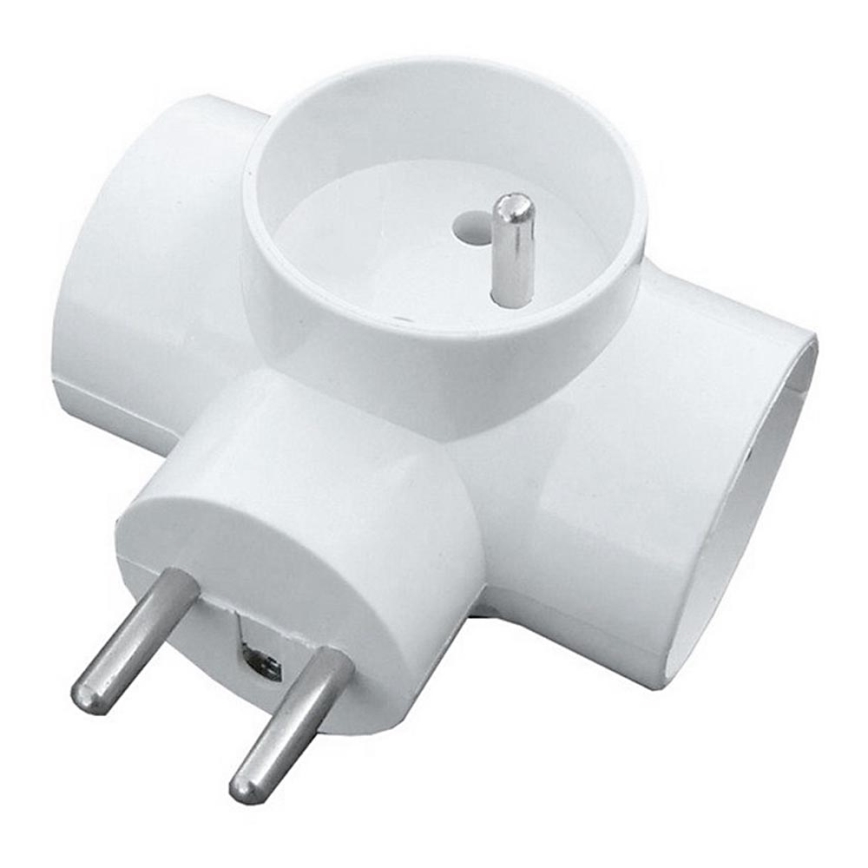 Розетка-розгалужувач 3x10A/230V