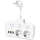 Розетка-розгалужувач з вимикачем LINEA 2x230V + 4xUSB A/C SCHUKO білий
